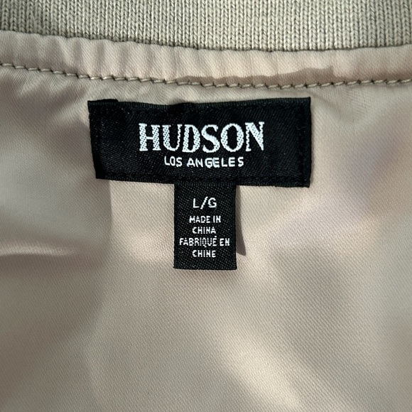 48. Satin Bomber Jacket by Hudson Size Large - Picture 8 of 12